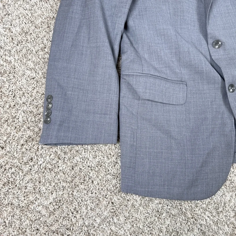 Jos A Bank Blazer Mens 40 Regular Gray Tailored Fit Wool‎ Blend brrr